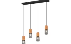 Avlånga Taklampor<Trio Lighting Tosh Takpendel 4xE27 mattsvart