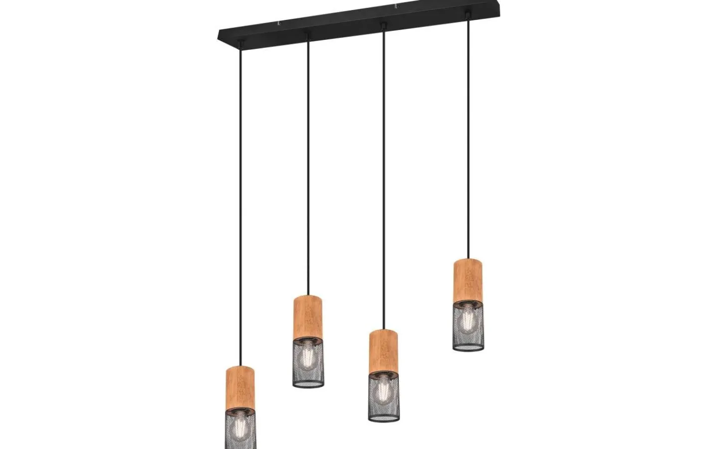 Avlånga Taklampor<Trio Lighting Tosh Takpendel 4xE27 mattsvart