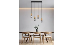 Avlånga Taklampor<Trio Lighting Tosh Takpendel 4xE27 mattsvart