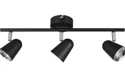 Reality Toulouse Spotlight LED 3-delad mattsvart* Avlånga Takspotlights|Takspot Med 3 Lampor