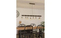 Avlånga Taklampor<Eglo Townshend 4 Taklampa 150cm 8L Antikbrun