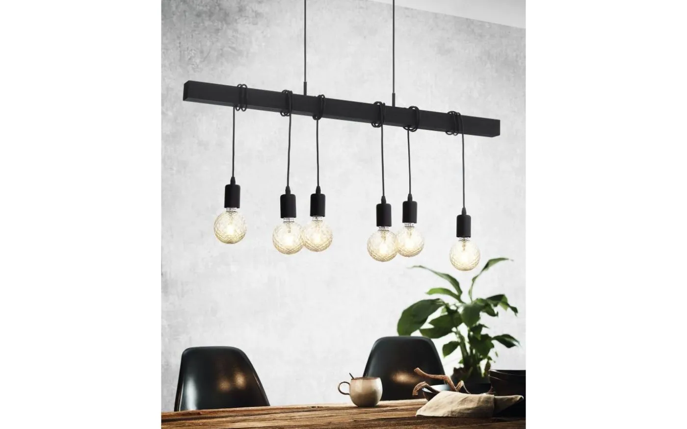 Townshend Taklampa 100cm 6L Svart