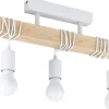 Eglo Townshend Taklampa 55cm 3L Vit/Ek* Avlånga Taklampor