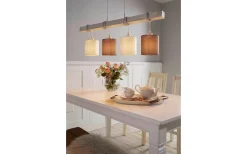 Avlånga Taklampor<Eglo Townshend Taklampa 100cm 4L Vit/Patina/Brun