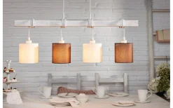 Avlånga Taklampor<Eglo Townshend Taklampa 100cm 4L Vit/Patina/Brun