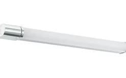 Badrumslampor Vägg<Eglo Tragacete 1 Spegelbelysning med Uttag 68cm LED 4000K 15W Silver IP44