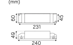 Hidealite Transformator 24V DC Max 70W Ej Dimbar* Transformatorer (Konstantspänning V)
