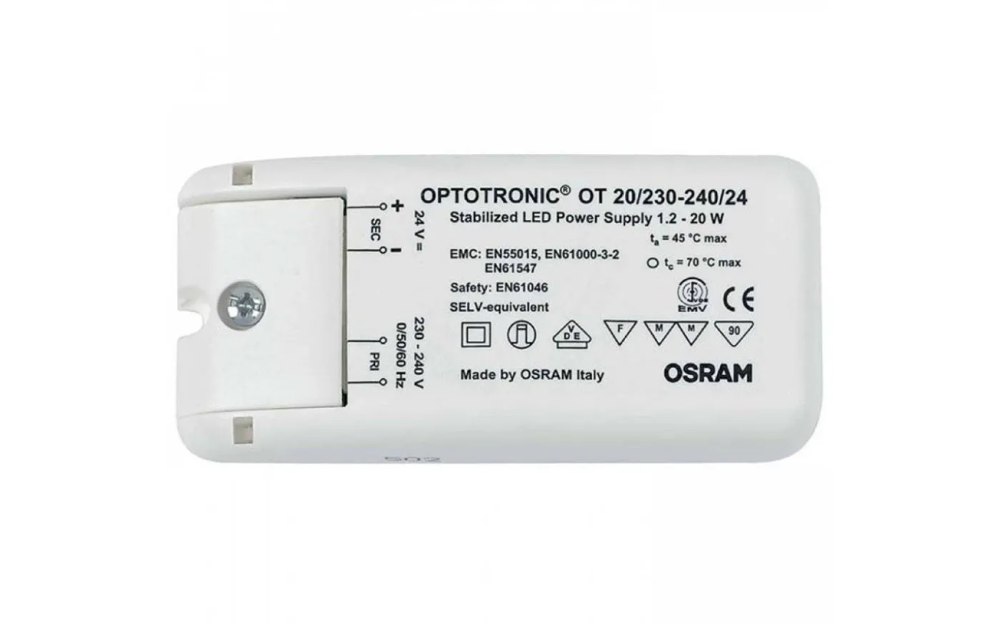 Transformator 24V DC 0,5-20W Ej Dimbar