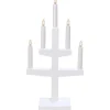 Visa Alla Adventsljusstakar|Adventsljusstakar 31-60 Cm<Star Trading Trapp Adventsljusstake Vit 46cm