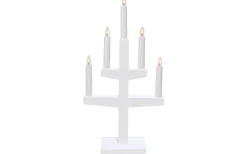 Visa Alla Adventsljusstakar|Adventsljusstakar 31-60 Cm<Star Trading Trapp Adventsljusstake Vit 46cm
