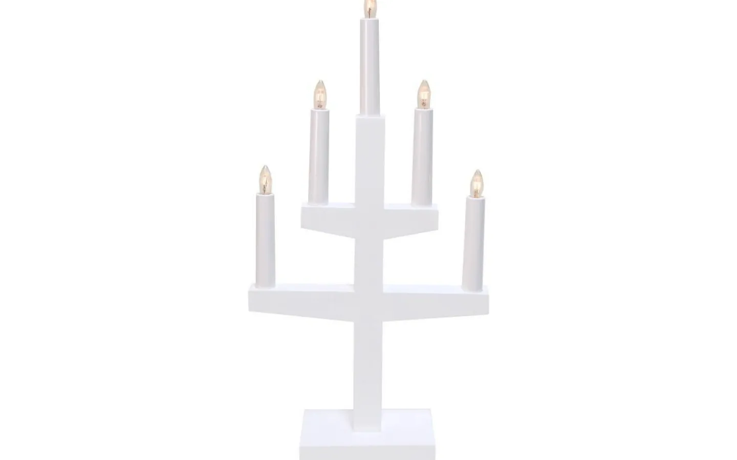 Visa Alla Adventsljusstakar|Adventsljusstakar 31-60 Cm<Star Trading Trapp Adventsljusstake Vit 46cm