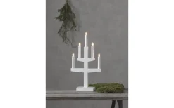 Visa Alla Adventsljusstakar|Adventsljusstakar 31-60 Cm<Star Trading Trapp Adventsljusstake Vit 46cm