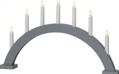 Visa Alla Adventsljusstakar|Adventsljusstakar 31-60 Cm<Star Trading Trapp Båge Adventsljusstake Grå 34cm