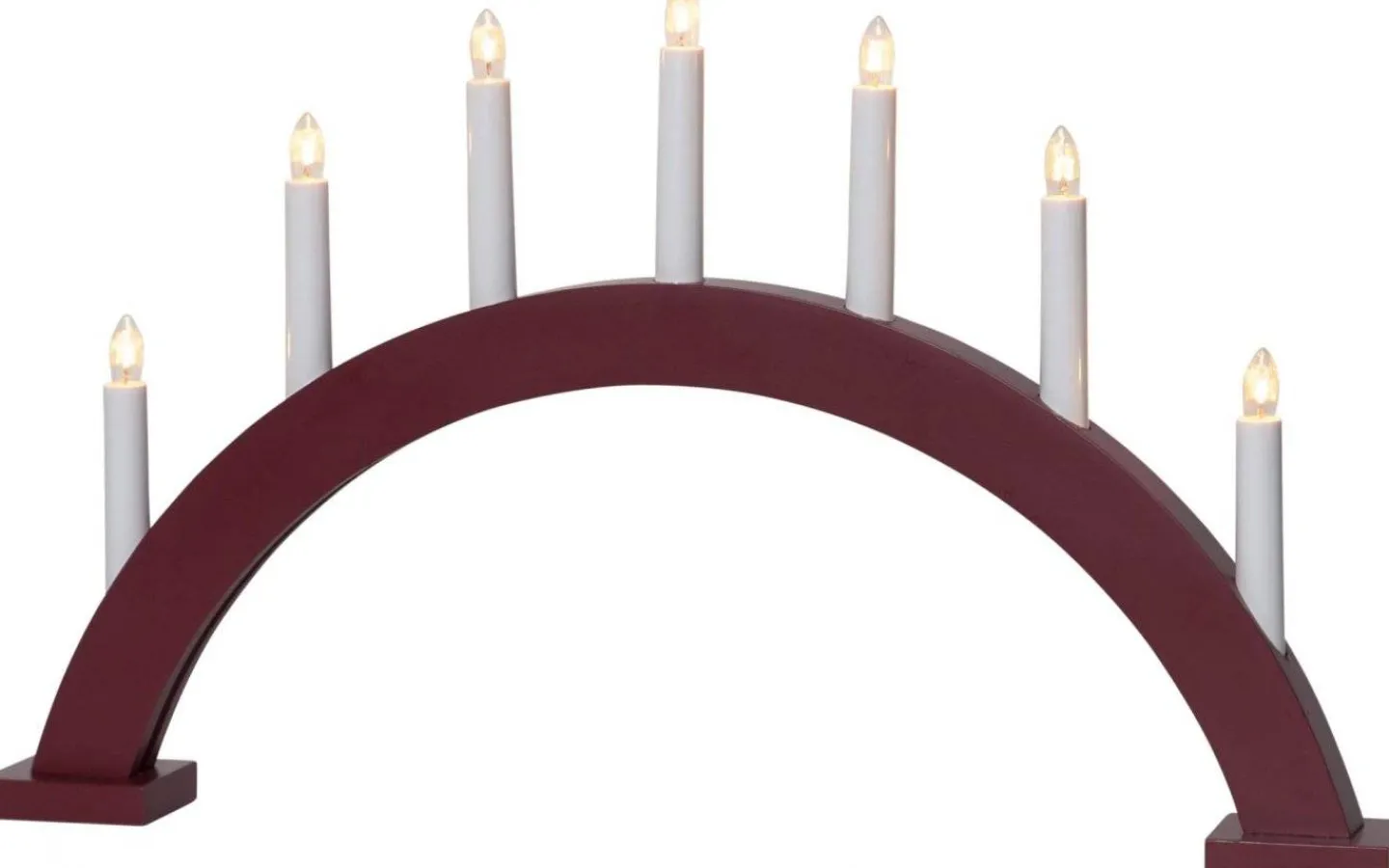 Visa Alla Adventsljusstakar|Adventsljusstakar 31-60 Cm<Star Trading Trapp Båge Adventsljusstake Röd 34cm