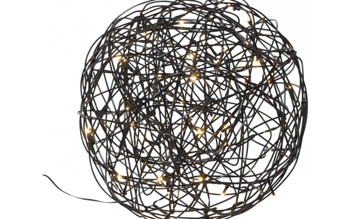 Star Trading Trassel Dekorationsklot 30cm Svart* Utomhusdekorationer|Inomhusdekorationer 230V