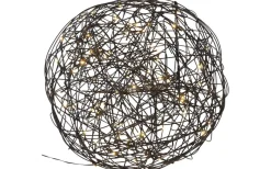 Utomhusdekorationer|Inomhusdekorationer 230V<Star Trading Trassel Dekorationsklot 38cm Svart