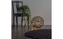 Utomhusdekorationer|Inomhusdekorationer 230V<Star Trading Trassel Dekorationsklot 38cm Svart