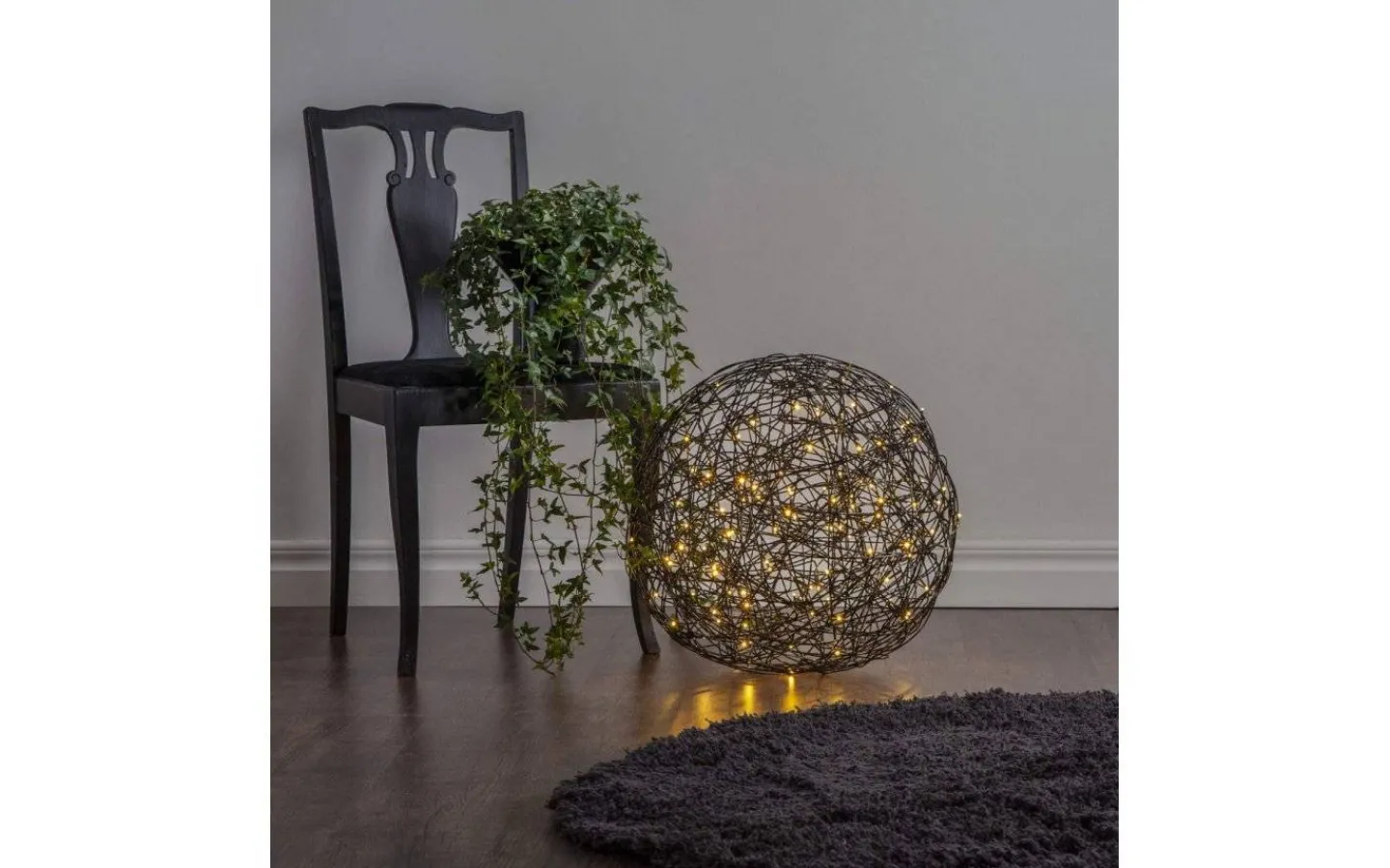 Star Trading Trassel Dekorationsklot 50cm Svart* Utomhusdekorationer|Inomhusdekorationer 230V