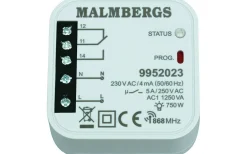 Malmbergs Trådlös mottagare , 1-kanal, 868,32MHz* Fjärrströmbrytare