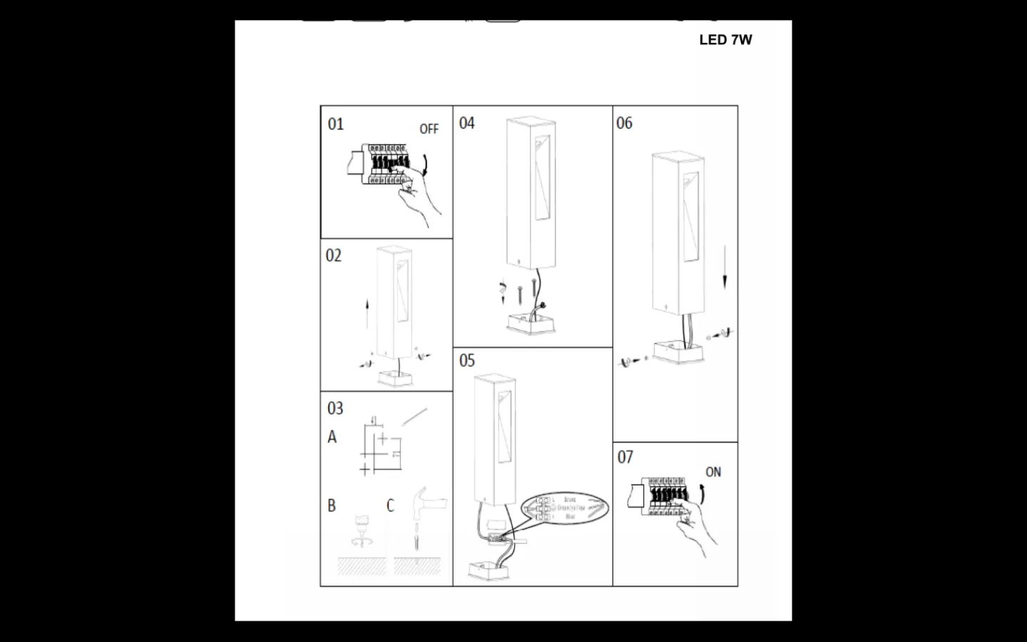 Rendl Treeza Pollare 25cm LED Antracit IP54* Pollare & Grindlyktor