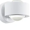 Upp & Nedljus Lampor<Eglo Treviolo Vägglampa LED 2x2W 3000K Vit IP44