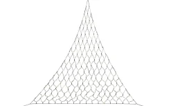 Triangel Ljusnät 2m Amber IP44