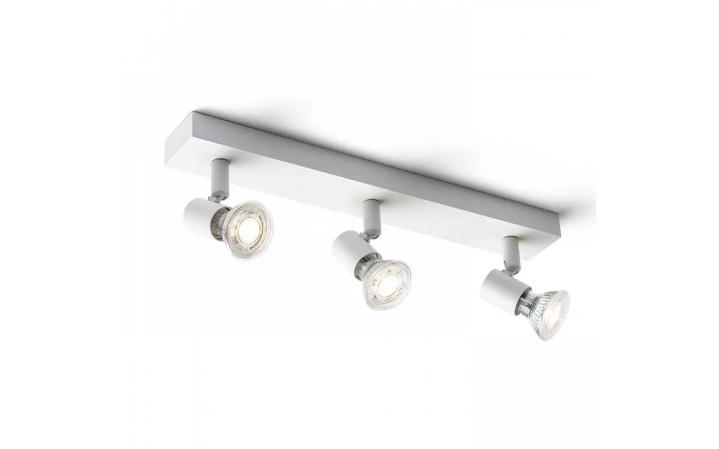 Rendl Trica III Takspotlight 3L Vit* Avlånga Takspotlights|Takspot Med 3 Lampor