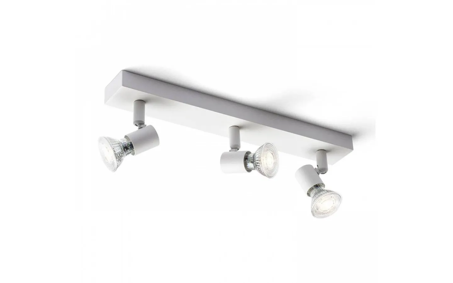 Rendl Trica III Takspotlight 3L Vit* Avlånga Takspotlights|Takspot Med 3 Lampor