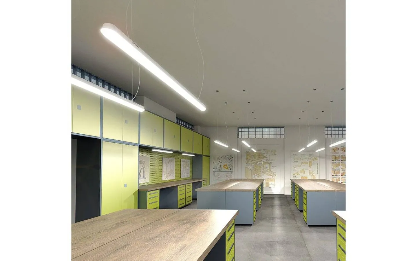 Led-Armaturer<Rendl Trident Pro LED-Armatur 150cm 7800lm 60W 4000K IP65