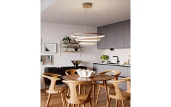 Stora Taklampor Ø70-150 Cm<By Rydens Trione Taklampa LED 80cm Valnöt