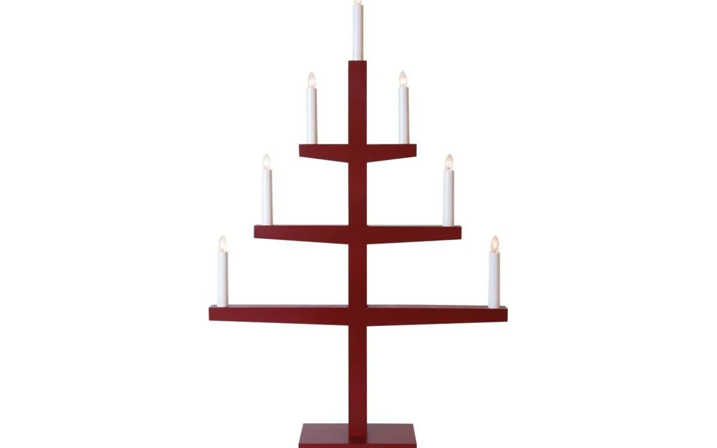 Visa Alla Adventsljusstakar|Adventsljusstakar 61-120 Cm<Star Trading Tripp Adventsljusstake Röd 77cm