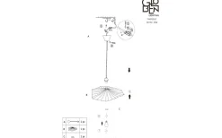 Globen Lighting Tropez Taklampa 82cm E27 Natur* Vardagsrum|Sovrum