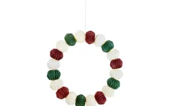 Tubby Batteridriven Dekorationsring 20L 48cm Vit/Grön/Röd