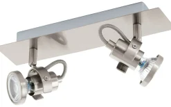 Tukon Takspotlight 28cm GU10 LED 3000K 2x3W Nickel