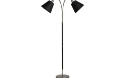 Klassiska Golvlampor|Golvfötter<ArmaturHantverk Tullgarn Golvfot 148cm 2L Råjärn/Svart