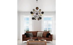 Stora Taklampor Ø70-150 Cm<By Rydens Turno Taklampa 80cm Svart/Guld