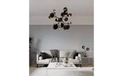 Stora Taklampor Ø70-150 Cm<By Rydens Turno Taklampa 80cm Svart/Guld