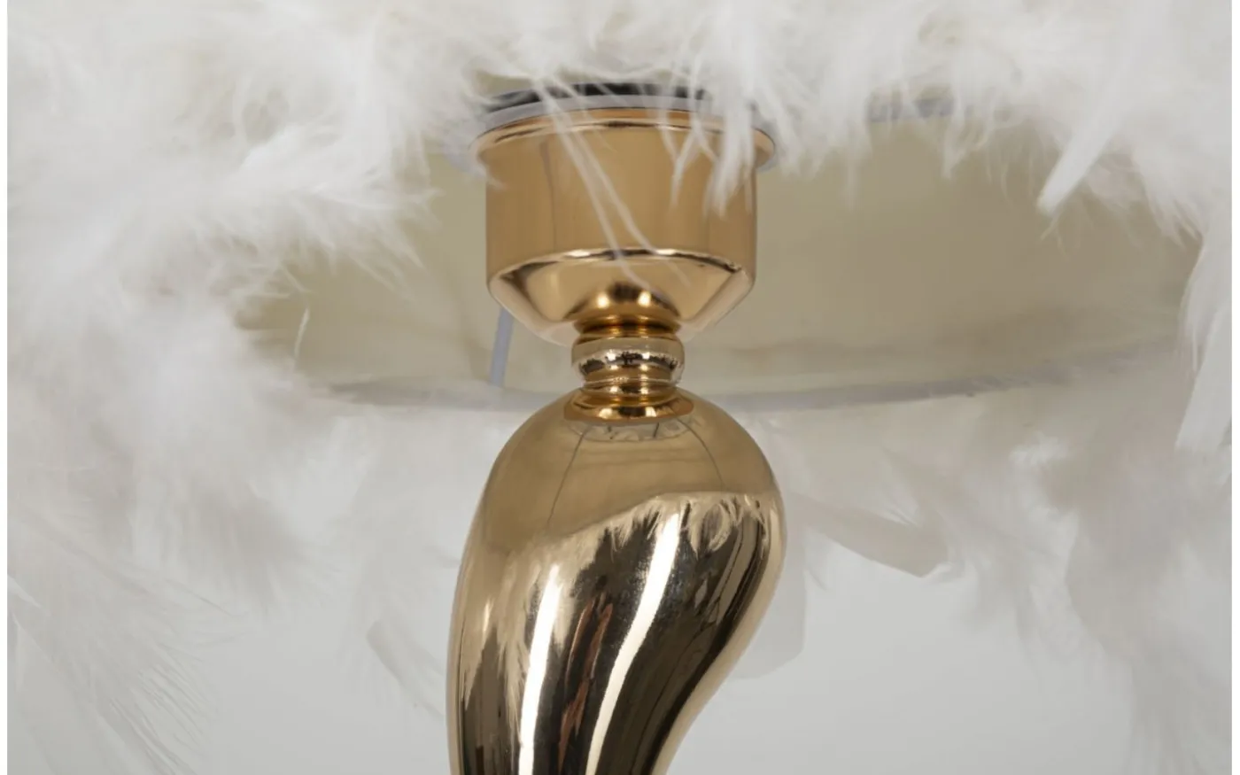 Tutto Bordslampa Fjädrar 47cm Vit