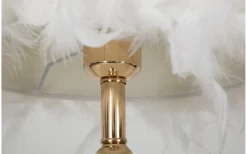 Tutto Bordslampa Fjädrar 54cm Vit