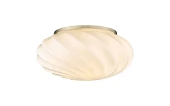 Twist Plafond Ø25cm Mässing/Opal