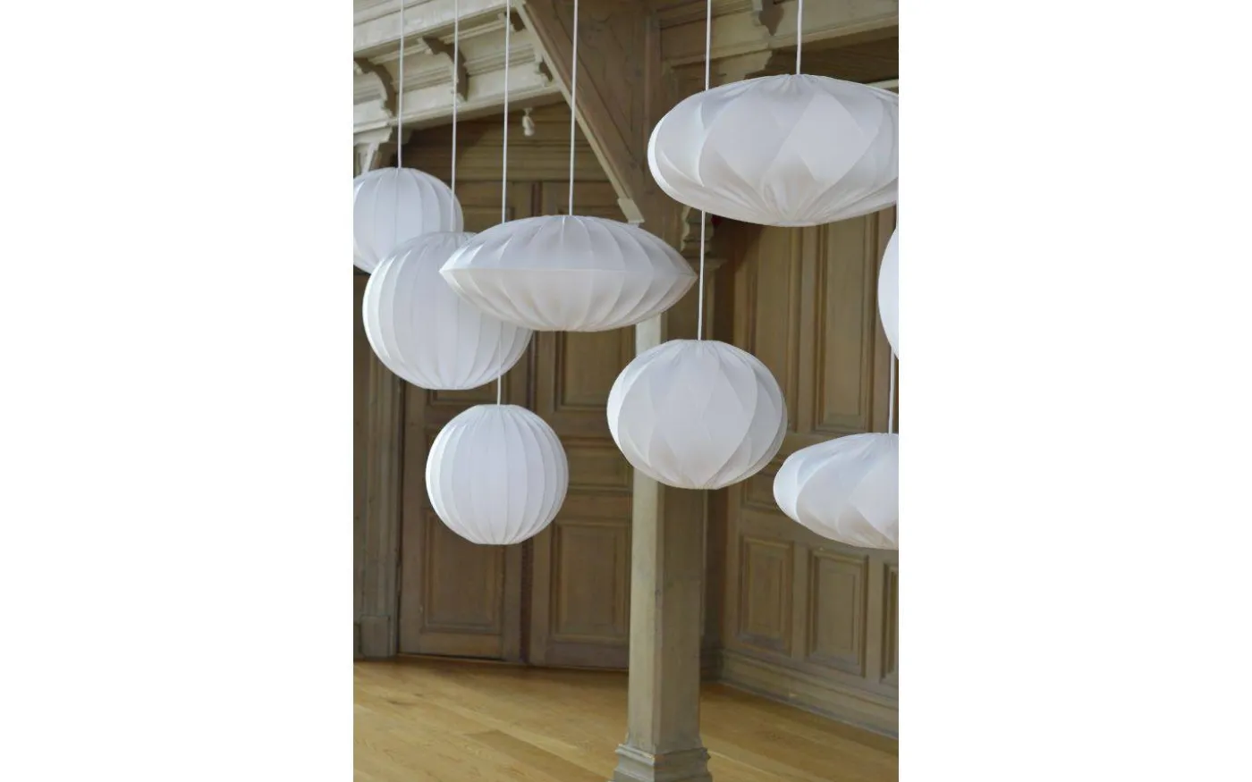 Twister Lampskärm 50cm Stretch Vit