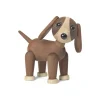 Twix Hund Trädekoration 11 cm Mahogny