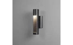 Vägglampor Utomhus<Konstsmide Udine Vägglampa LED 2x6W 3000K Svart IP65