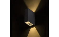 Upp & Nedljus Lampor|Vägglampor Utomhus<Rendl Ukko Vägglampa LED 2x3W 3000K Svart IP54