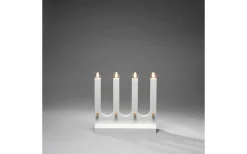 Visa Alla Adventsljusstakar|Adventsljusstakar 31-60 Cm<Konstsmide Ulf Adventsljusstake 36cm Mattvit