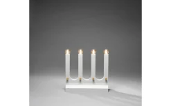 Visa Alla Adventsljusstakar|Adventsljusstakar 31-60 Cm<Konstsmide Ulf Adventsljusstake 36cm Mattvit