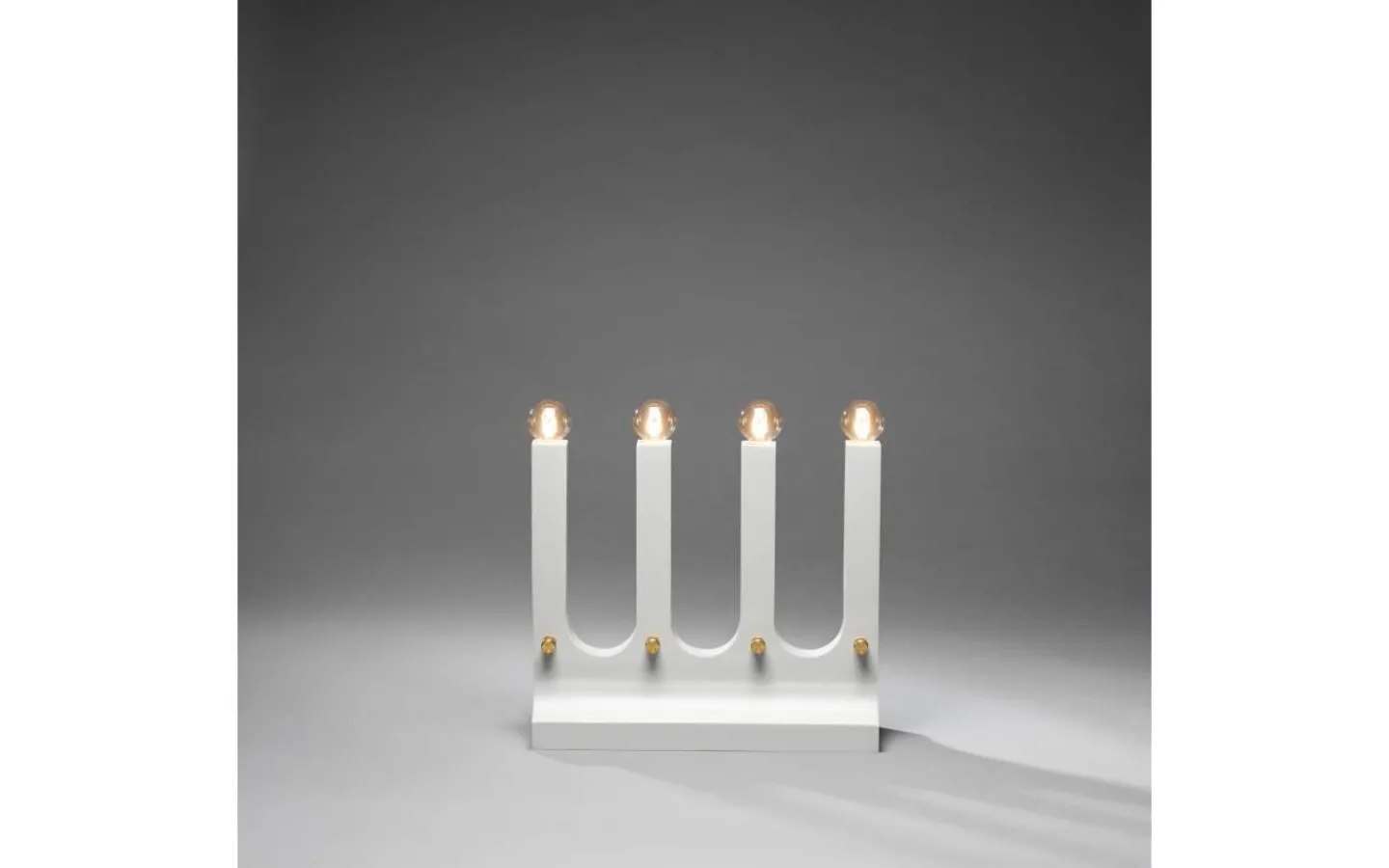 Visa Alla Adventsljusstakar|Adventsljusstakar 31-60 Cm<Konstsmide Ulf Adventsljusstake 36cm Mattvit