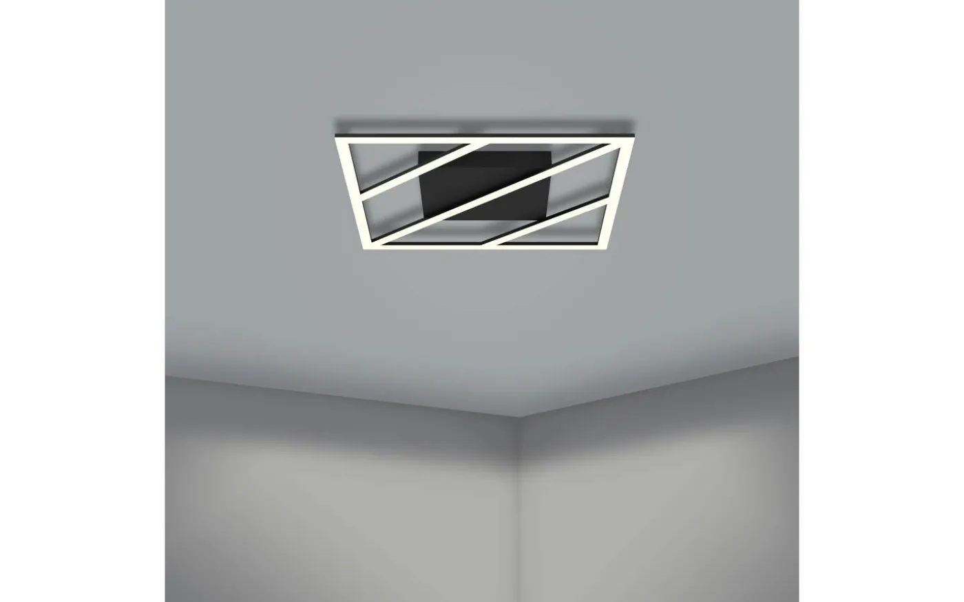 Ulisano Plafond 42cm LED 3000-6500K 21W med Fjärrkontroll Svart