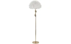 Golvlampor<Mauro Ferretti Unica Golvlampa 165cm Vit/Guld