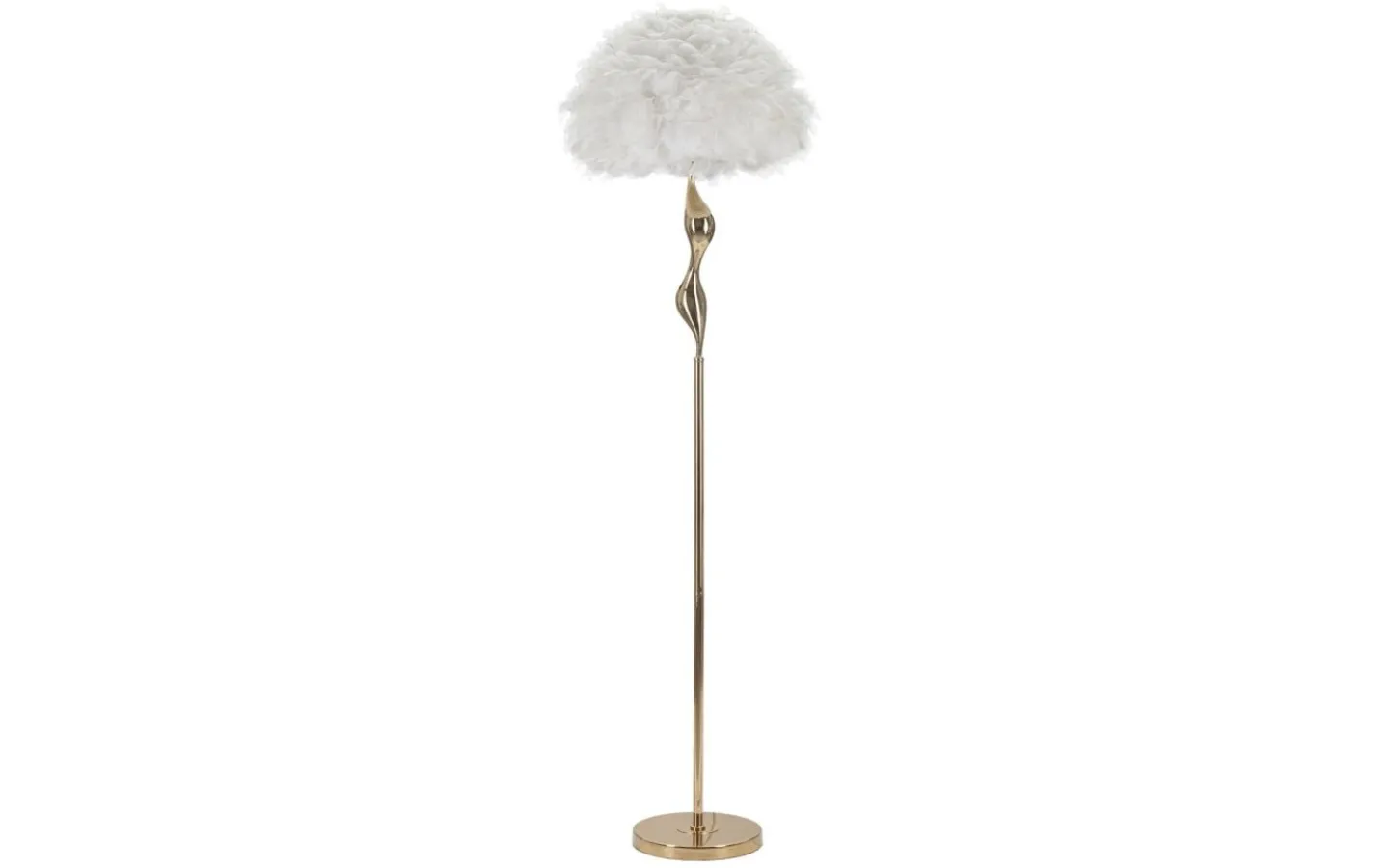 Golvlampor<Mauro Ferretti Unica Golvlampa 165cm Vit/Guld